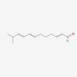 molecular formula C13H20O B15419324 11-Methyldodeca-2,7,9-trienal CAS No. 113115-69-8