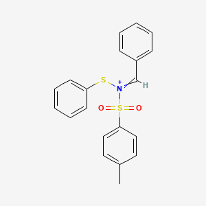 molecular formula C20H18NO2S2+ B15419345 N-(4-Methylbenzene-1-sulfonyl)(phenyl)-N-(phenylsulfanyl)methaniminium CAS No. 114663-15-9