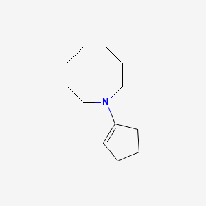 molecular formula C12H21N B15419353 1-(Cyclopent-1-en-1-yl)azocane CAS No. 114041-07-5