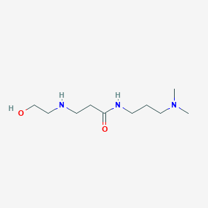 molecular formula C10H23N3O2 B15419417 N-[3-(Dimethylamino)propyl]-N~3~-(2-hydroxyethyl)-beta-alaninamide CAS No. 114616-08-9