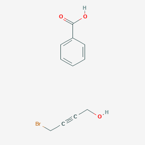 molecular formula C11H11BrO3 B15419423 Benzoic acid;4-bromobut-2-yn-1-ol CAS No. 114978-77-7
