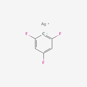 molecular formula C6H2AgF3 B15419583 silver;1,3,5-trifluorobenzene-6-ide CAS No. 121772-59-6