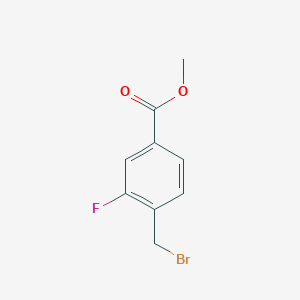 molecular formula C9H8BrFO2 B154203 4-(溴甲基)-3-氟苯甲酸甲酯 CAS No. 128577-47-9