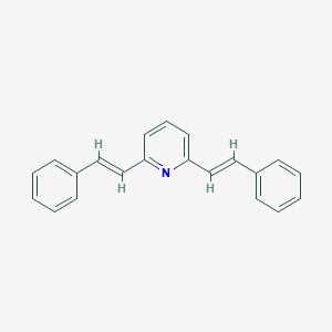 molecular formula C21H17N B154206 2,6-bis[(E)-2-phenylethenyl]pyridine CAS No. 10129-71-2