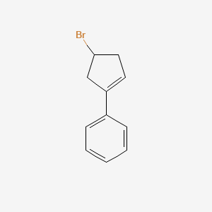molecular formula C11H11Br B15420886 (4-Bromocyclopent-1-en-1-yl)benzene CAS No. 113331-82-1