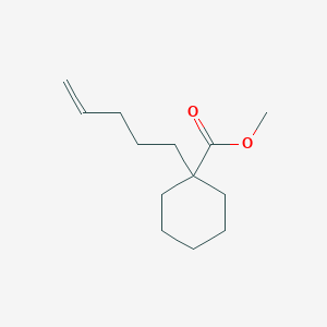 molecular formula C13H22O2 B15420954 Methyl 1-(pent-4-en-1-yl)cyclohexane-1-carboxylate CAS No. 113009-19-1