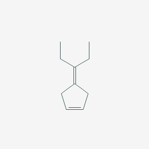molecular formula C10H16 B15420966 4-(Pentan-3-ylidene)cyclopent-1-ene CAS No. 116078-14-9