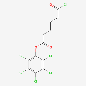 molecular formula C12H8Cl6O3 B15421011 Pentachlorophenyl 6-chloro-6-oxohexanoate CAS No. 113689-42-2