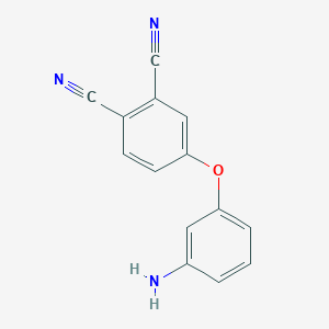 molecular formula C14H9N3O B15421024 4-(3-Aminophenoxy)phthalonitrile CAS No. 116822-66-3