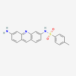 molecular formula C20H17N3O2S B15421060 N-(6-Aminoacridin-3-YL)-4-methylbenzene-1-sulfonamide CAS No. 112452-84-3