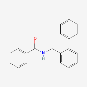 molecular formula C20H17NO B15421071 Benzamide, N-([1,1'-biphenyl]-2-ylmethyl)- CAS No. 114049-82-0