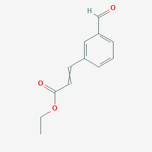 molecular formula C12H12O3 B15421075 Ethyl 3-(3-formylphenyl)prop-2-enoate CAS No. 110114-16-4