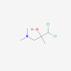 molecular formula C6H13Cl2NO B15421079 1,1-Dichloro-3-(dimethylamino)-2-methylpropan-2-ol CAS No. 114838-68-5