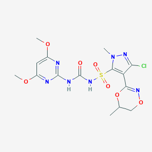 molecular formula C15H18ClN7O7S B154211 Metazosulfuron CAS No. 868680-84-6