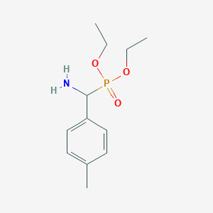 molecular formula C12H20NO3P B15421111 Phosphonic acid, [amino(4-methylphenyl)methyl]-, diethyl ester CAS No. 112579-84-7