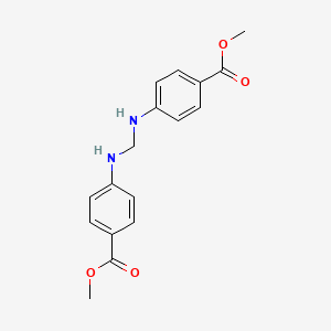 molecular formula C17H18N2O4 B15421182 Methyl 4-[(4-methoxycarbonylanilino)methylamino]benzoate CAS No. 113847-06-6