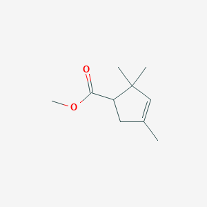 molecular formula C10H16O2 B15421222 Methyl 2,2,4-trimethylcyclopent-3-ene-1-carboxylate CAS No. 113193-61-6