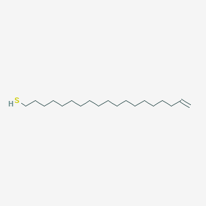 molecular formula C19H38S B15421267 Nonadec-18-ene-1-thiol CAS No. 117559-59-8