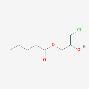 molecular formula C8H15ClO3 B15421372 3-Chloro-2-hydroxypropyl pentanoate CAS No. 112706-46-4