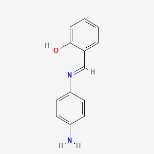 molecular formula C13H12N2O B15421399 6-[(4-Aminoanilino)methylidene]cyclohexa-2,4-dien-1-one CAS No. 116807-87-5