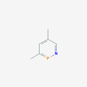 molecular formula C6H8NP B15421401 3,5-Dimethyl-1,2-azaphosphinine CAS No. 116432-46-3