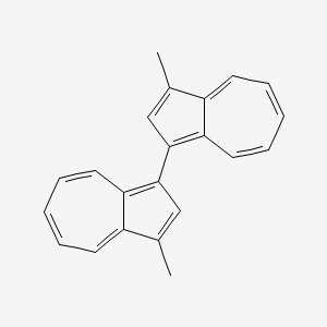 molecular formula C22H18 B15421441 3,3'-Dimethyl-1,1'-biazulene CAS No. 115349-82-1