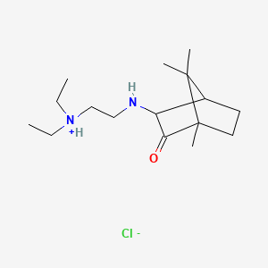 molecular formula C16H31ClN2O B15421510 Diethylaminoethylaminocamphor hydrochloride CAS No. 111240-75-6