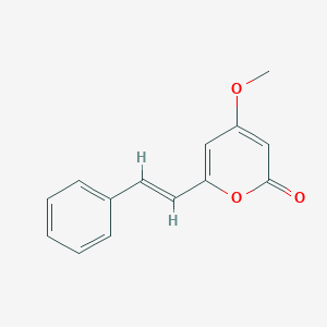 molecular formula C14H12O3 B154216 4-Methoxy-6-(2-phenylethenyl)-2h-pyran-2-one CAS No. 1952-41-6