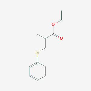 molecular formula C12H16O2Te B15421606 Ethyl 2-methyl-3-(phenyltellanyl)propanoate CAS No. 113520-66-4