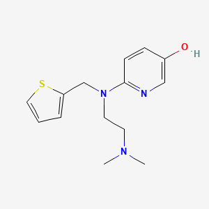 molecular formula C14H19N3OS B15421745 6-(2-(Dimethylamino)ethyl(thiophen-2-ylmethyl)amino)pyridin-3-ol CAS No. 110999-52-5