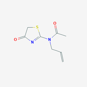 molecular formula C8H10N2O2S B15421772 N-(4-Oxo-4,5-dihydro-1,3-thiazol-2-yl)-N-(prop-2-en-1-yl)acetamide CAS No. 113917-93-4