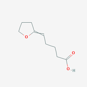 molecular formula C9H14O3 B15421808 5-(Oxolan-2-ylidene)pentanoic acid CAS No. 114274-33-8