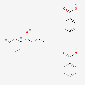 molecular formula C22H30O6 B15421827 Benzoic acid;2-ethylhexane-1,3-diol CAS No. 111029-56-2