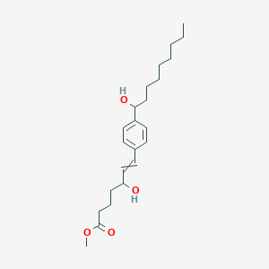 molecular formula C23H36O4 B15421849 Methyl 5-hydroxy-7-[4-(1-hydroxynonyl)phenyl]hept-6-enoate CAS No. 113331-94-5