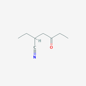 molecular formula C8H13NO B15421850 2-Ethyl-4-oxohexanenitrile CAS No. 114336-08-2