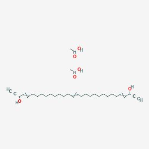 molecular formula C34H56O6 B15421868 Acetic acid;triaconta-4,15,26-trien-1,29-diyne-3,28-diol CAS No. 111755-80-7