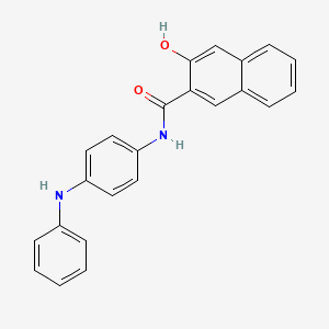molecular formula C23H18N2O2 B15421881 N-(4-Anilinophenyl)-3-hydroxynaphthalene-2-carboxamide CAS No. 111725-35-0