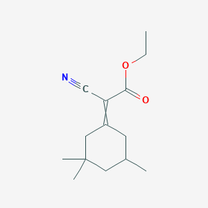 molecular formula C14H21NO2 B15421888 Ethyl cyano(3,3,5-trimethylcyclohexylidene)acetate CAS No. 114145-15-2