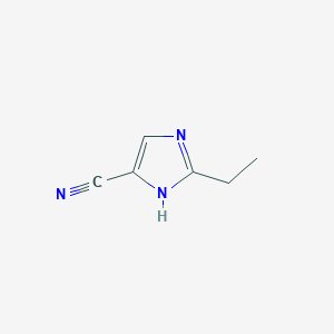 molecular formula C6H7N3 B15421926 2-ethyl-1H-imidazole-5-carbonitrile CAS No. 112108-87-9