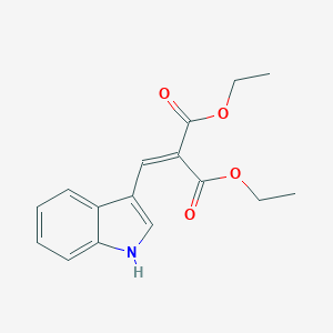 molecular formula C16H17NO4 B154220 diethyl 2-(1H-indol-3-ylmethylidene)propanedioate CAS No. 10184-96-0
