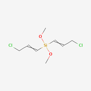molecular formula C8H14Cl2O2Si B15422007 Bis(3-chloroprop-1-en-1-yl)(dimethoxy)silane CAS No. 111537-08-7