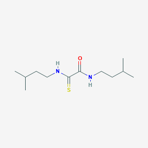 molecular formula C12H24N2OS B15422068 N-(3-Methylbutyl)-2-[(3-methylbutyl)amino]-2-sulfanylideneacetamide CAS No. 113199-82-9