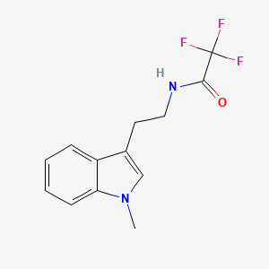 molecular formula C13H13F3N2O B15422076 2,2,2-Trifluoro-N-[2-(1-methyl-1H-indol-3-yl)ethyl]acetamide CAS No. 111217-41-5