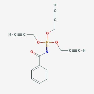 molecular formula C16H14NO4P B15422084 Triprop-2-yn-1-yl N-benzoylphosphorimidate CAS No. 112499-41-9