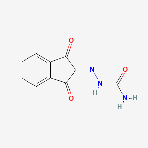 molecular formula C10H7N3O3 B15422086 2-(1,3-Dioxo-1,3-dihydro-2H-inden-2-ylidene)hydrazine-1-carboxamide CAS No. 114526-85-1