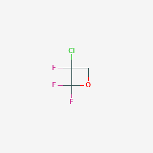 molecular formula C3H2ClF3O B15422089 3-Chloro-2,2,3-trifluorooxetane CAS No. 114639-14-4