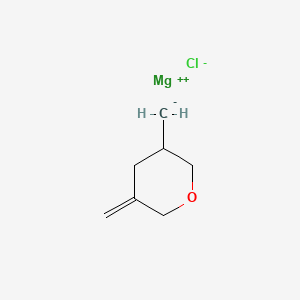 molecular formula C7H11ClMgO B15422153 Magnesium chloride (5-methylideneoxan-3-yl)methanide (1/1/1) CAS No. 113616-00-5