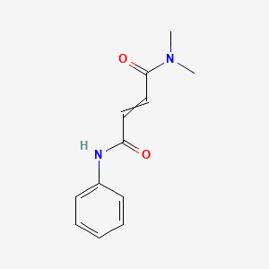 molecular formula C12H14N2O2 B15422187 N~1~,N~1~-Dimethyl-N~4~-phenylbut-2-enediamide CAS No. 112291-06-2