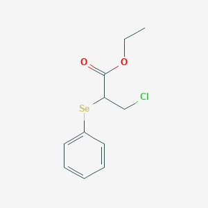 molecular formula C11H13ClO2Se B15422340 Ethyl 3-chloro-2-(phenylselanyl)propanoate CAS No. 112701-62-9