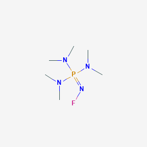 molecular formula C6H18FN4P B15422369 Fluorophosphazene CAS No. 113827-73-9